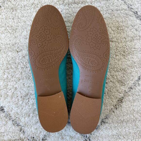 New Jon Josef Gatsby Linen Loafer Embroidered Hurricane Size 6.5 M - Picture 6 of 9